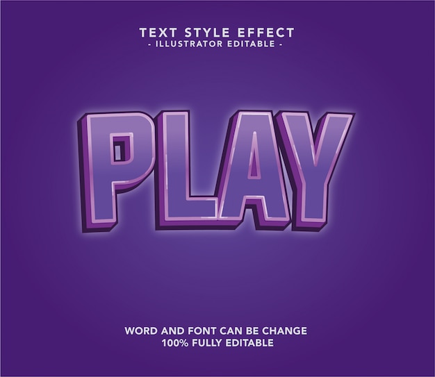 Vector play font