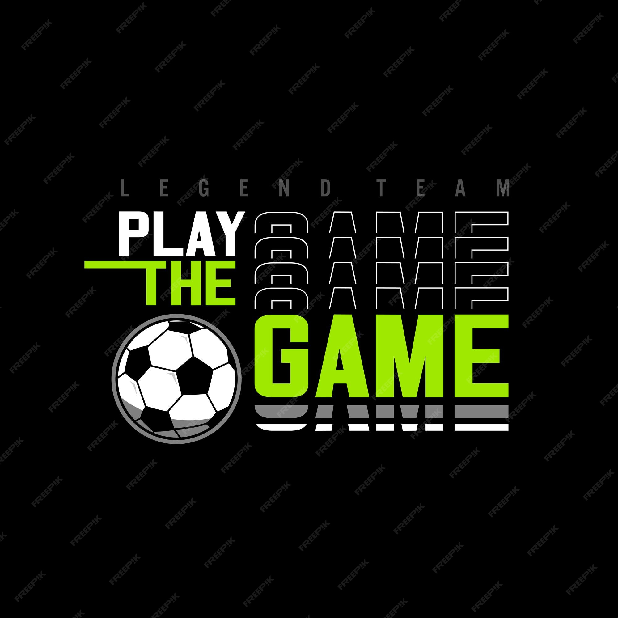 Premium Vector  Play the game typography graphic design for t