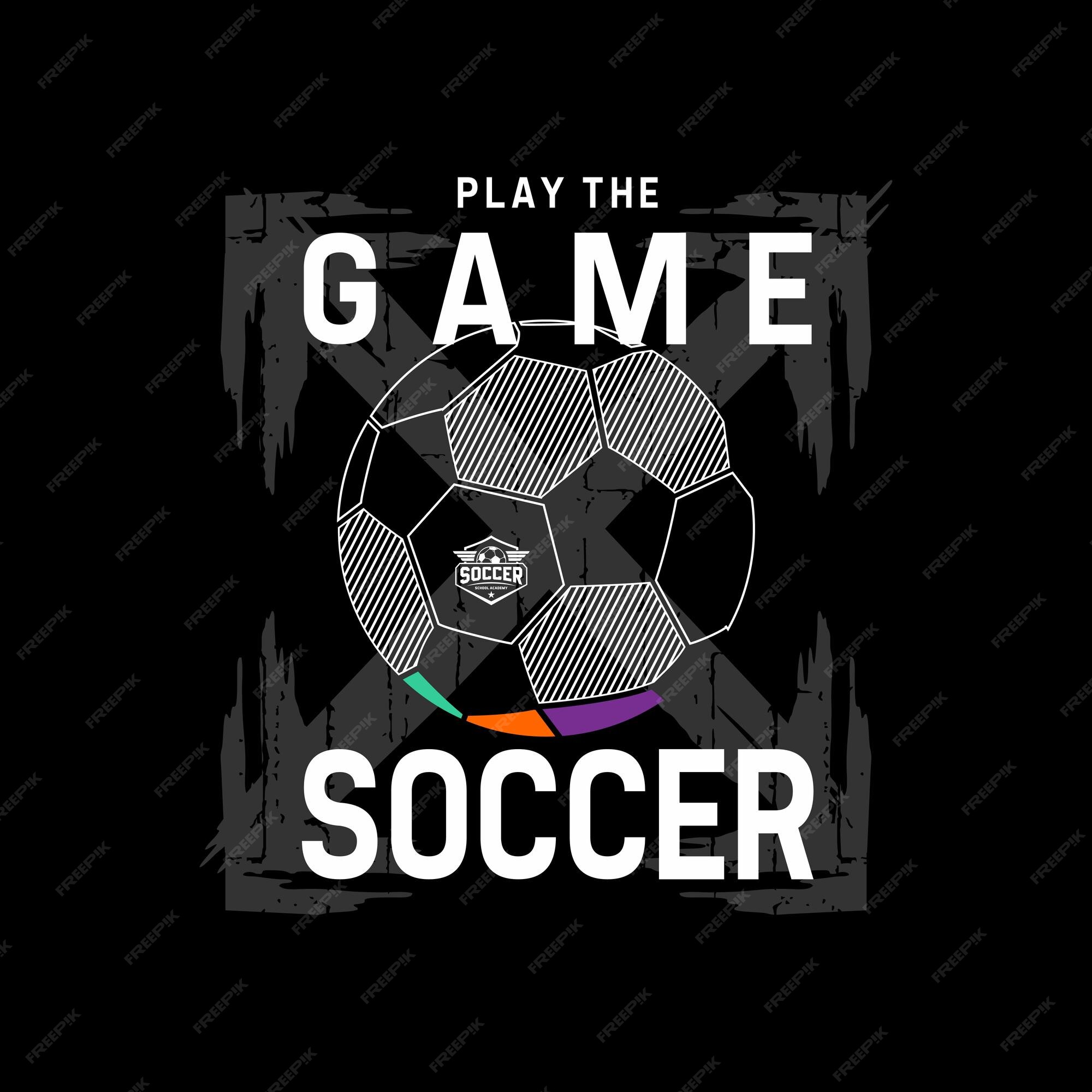 Premium Vector  Play the game typography graphic design for t