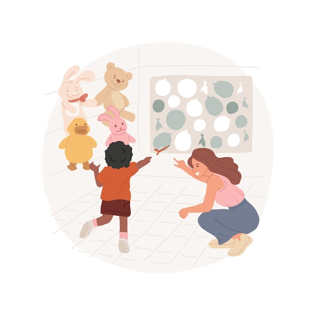 play games of luck isolated cartoon vector illustration
