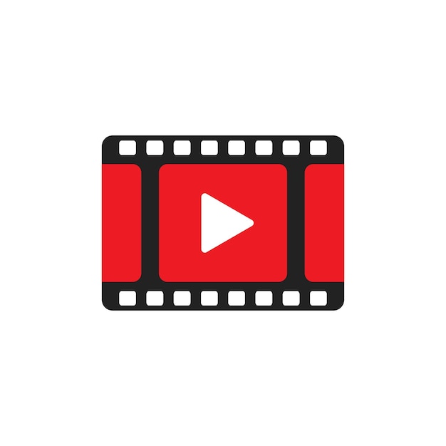 Play icon vector Play video illustration in flat style