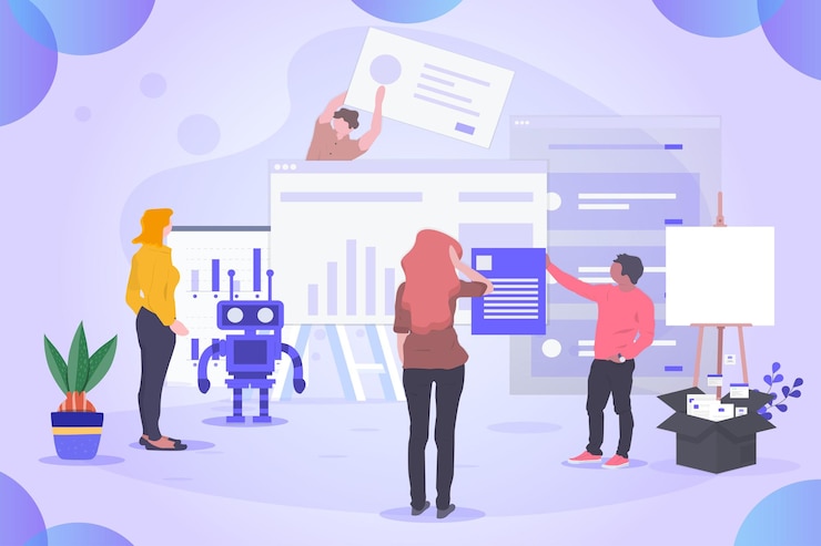 Vector play and learn illustration flat design