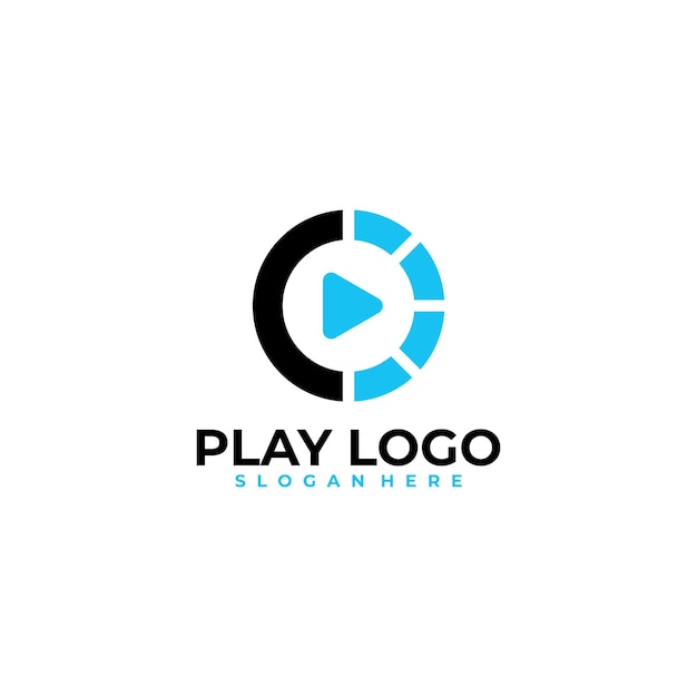 Play logo icon vector design template