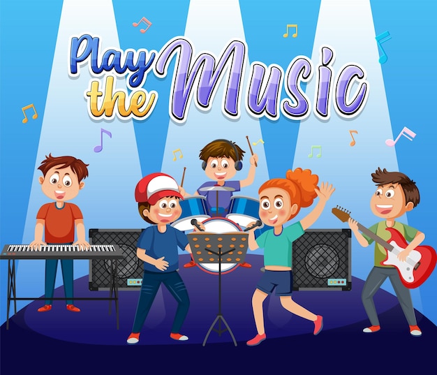 Play the music poster design