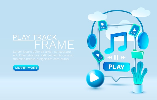 音楽を再生スマートフォンモバイル画面技術モバイルディスプレイベクトル