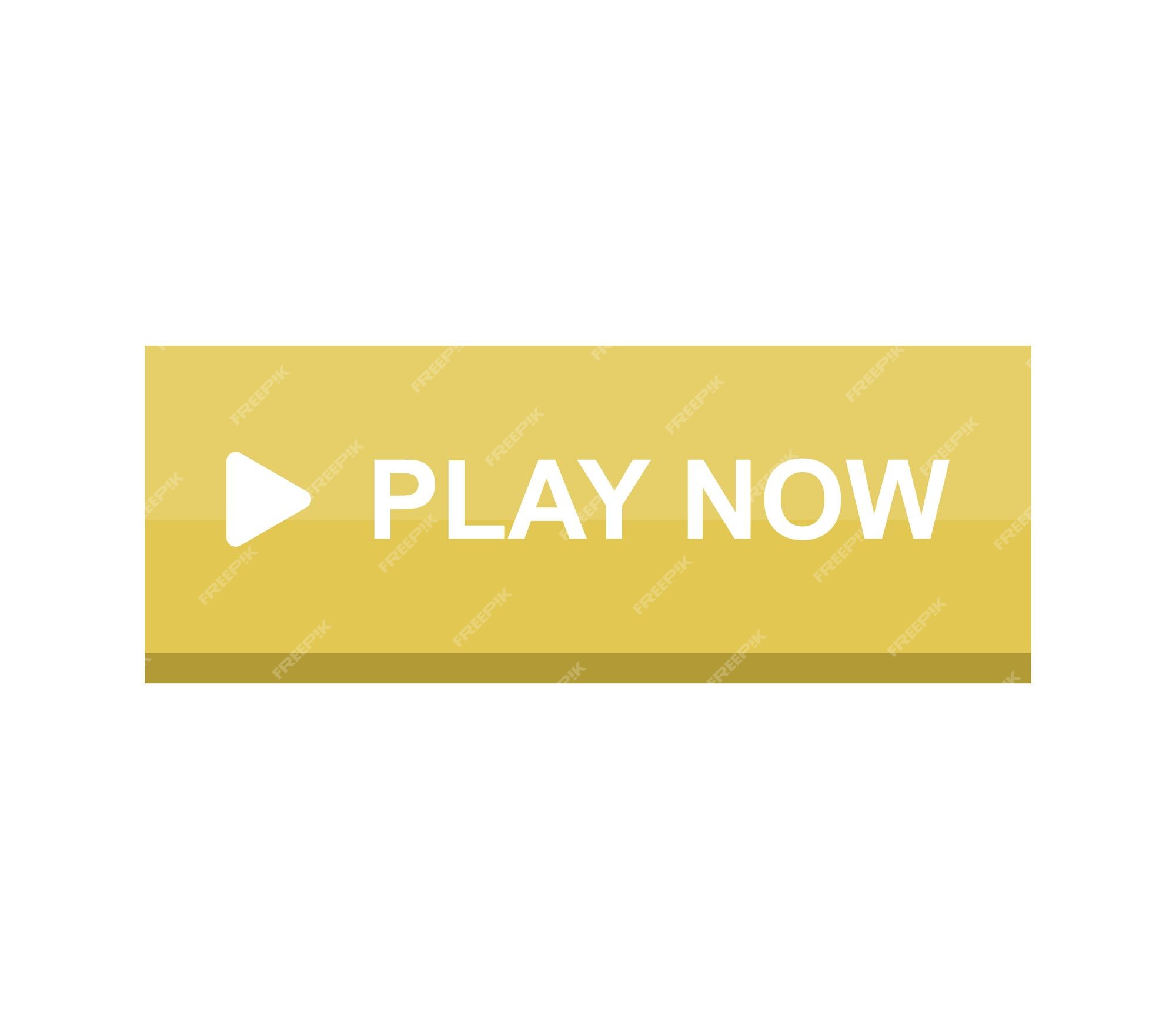 Premium Vector  Play now button website vector template