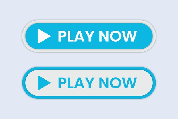 Premium Vector  Play now buttons