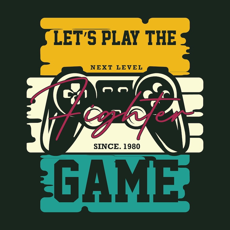 Vector play the stick game graphic t shirt design vector illustration casual style