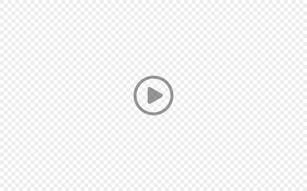 Play transparency button for web background design Empty icon vector