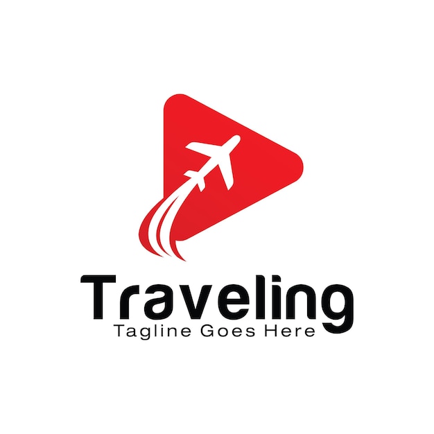 play travel logo design template