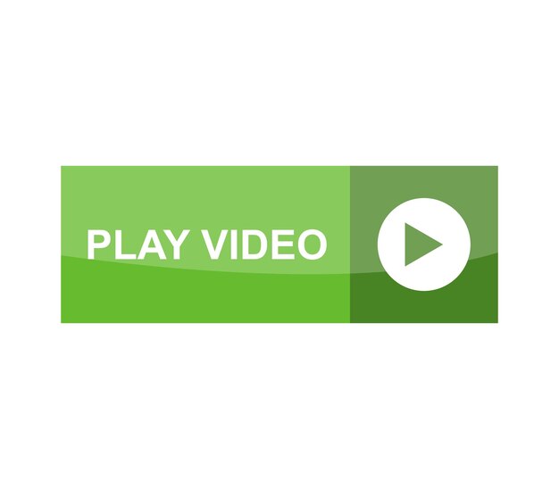 Vector play video button