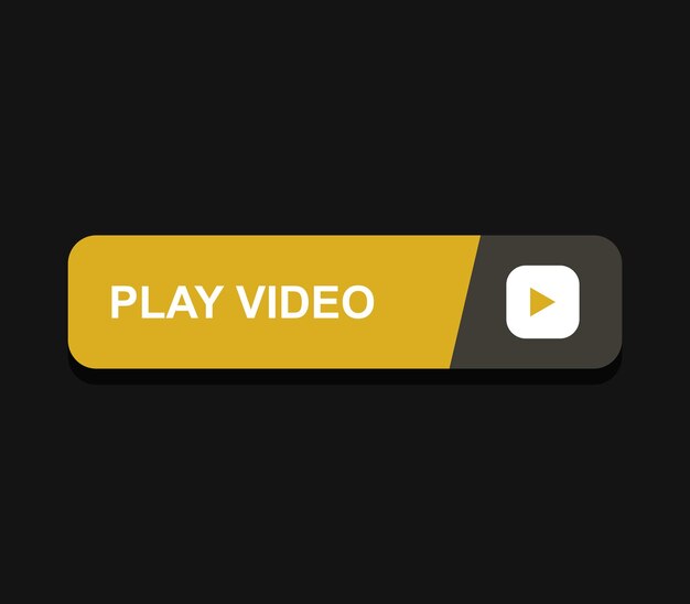 Vector play video button