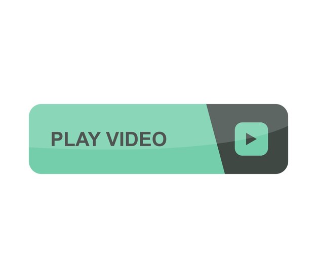 Vector play video button