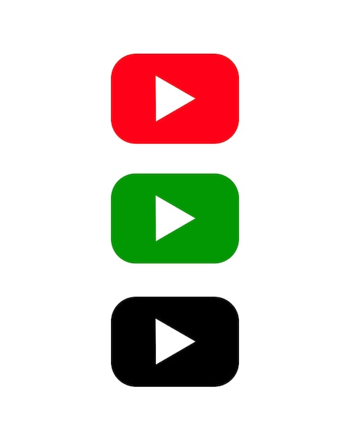 Play video or play media flat icon for apps and websites