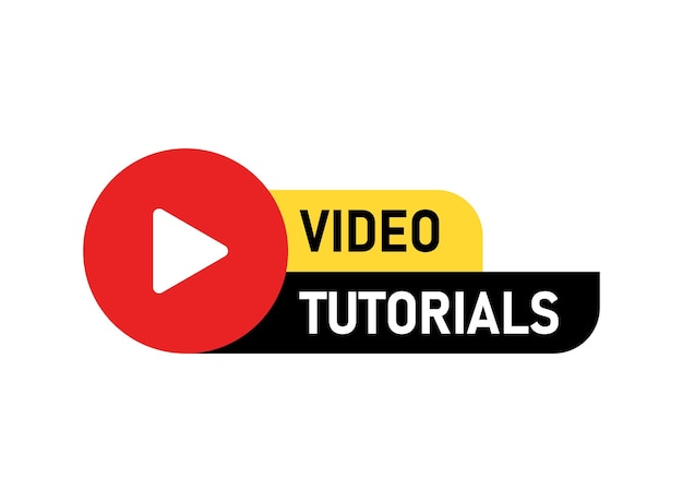 play video tutorials icon in flat style education software vector illustration on isolated background webinar training sign business concept