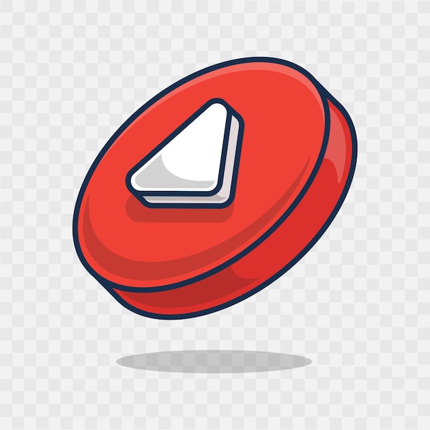 Playback icon symbol 3d design template