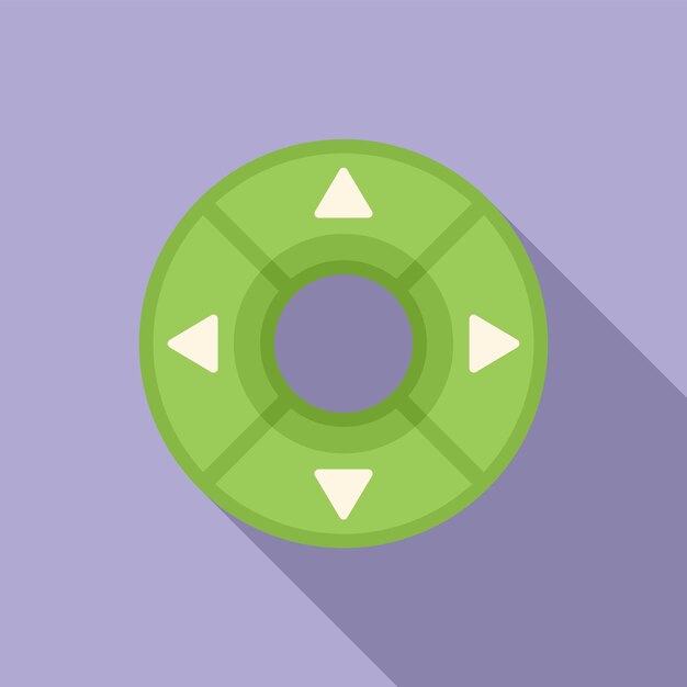 Vector player arrow icon flat vector button interface address design