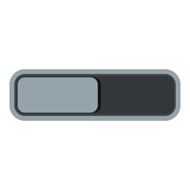 Vettore icona del pulsante del giocatore illustrazione cartoni animati dell'icona vettoriale del pulsante dei giocatori per il web
