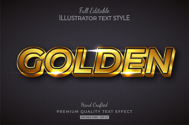 Vector player cartoon 3d text style effect