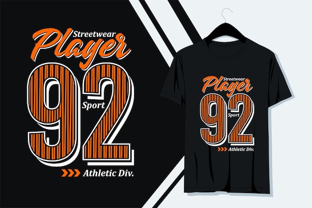 player design typography to print on tshirts