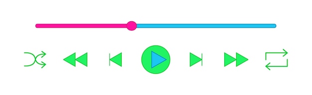 Vector player interface icon