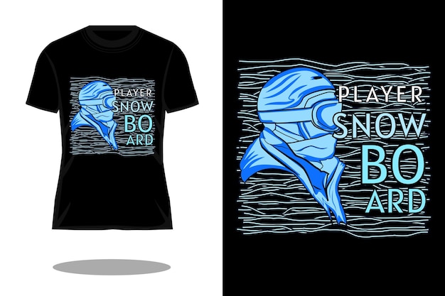 Player snowboard retro design