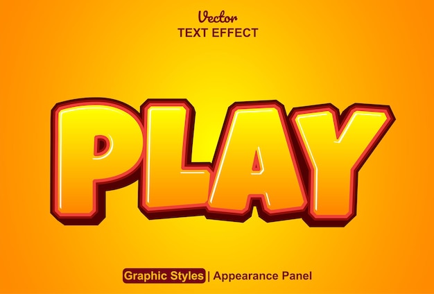 Player-teksteffect met grafische stijl en bewerkbaar