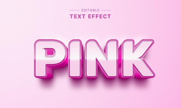 Vector playful 3d text effect