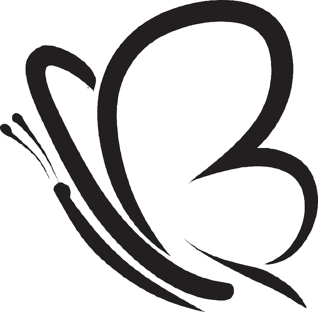 Playful Butterfly Character Icon