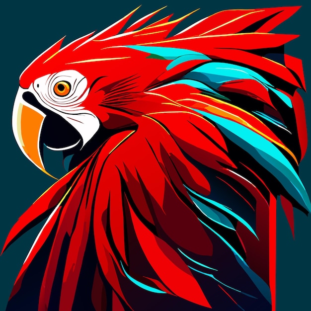 Playful panache playful parrot cartoon vector set