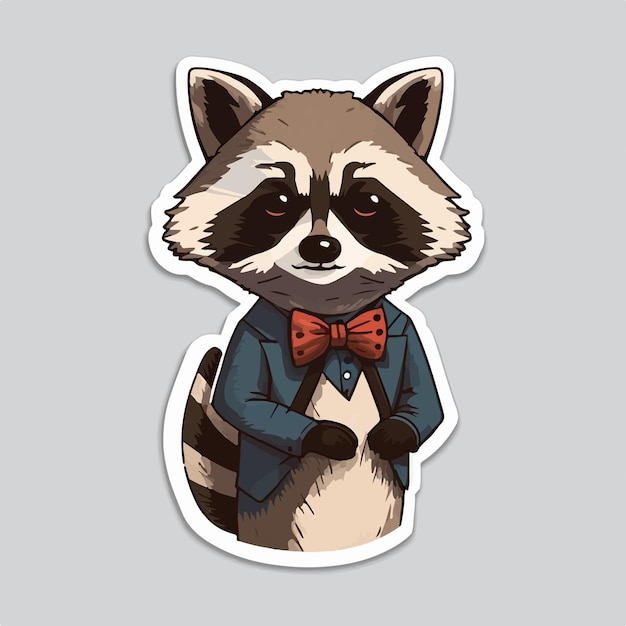 Playful raccoon in a colorful pop artinspired illustration