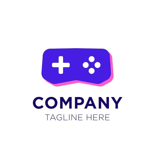 Playfull Joystick Game Logo Template