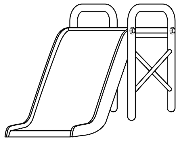 Playground doodle outline for colouring