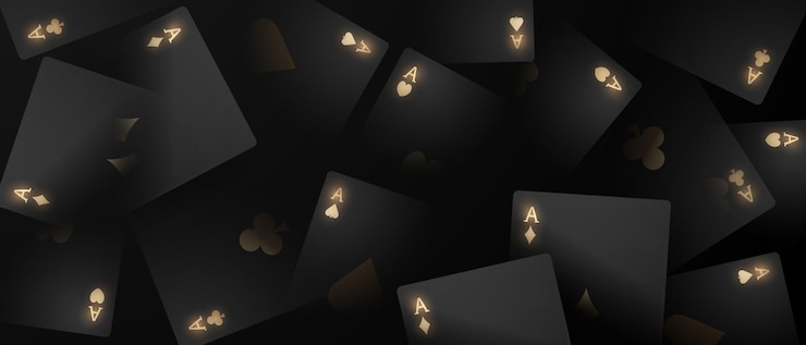 Vector playing card. winning poker hand casino chips flying realistic tokens for gambling, cash for roulette or poker,