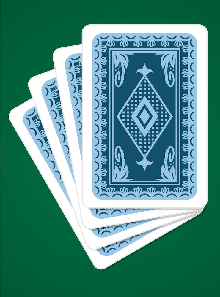 Vector playing cards back sides