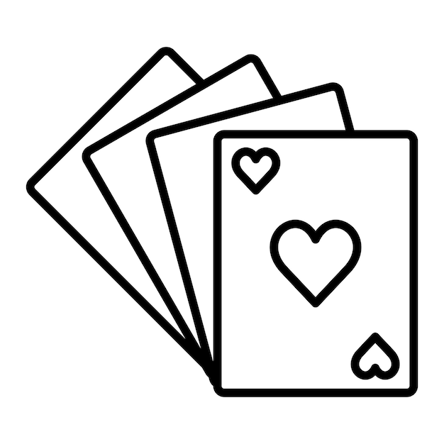 Vector playing cards icon