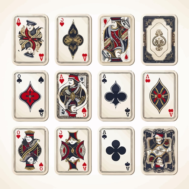 Vector playing cards set