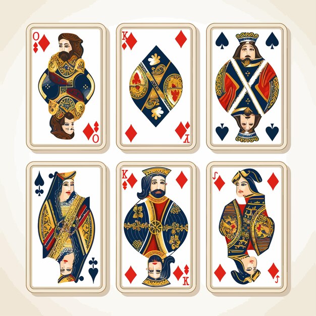 Vettore set di carte da gioco