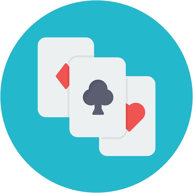 Playing Cards Vector Illustration Style