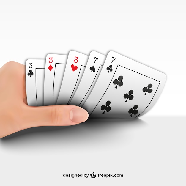 Playing poker vector