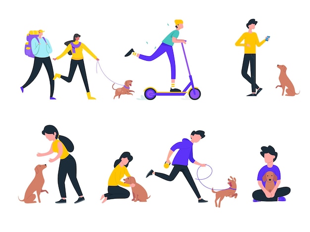 playing with dog