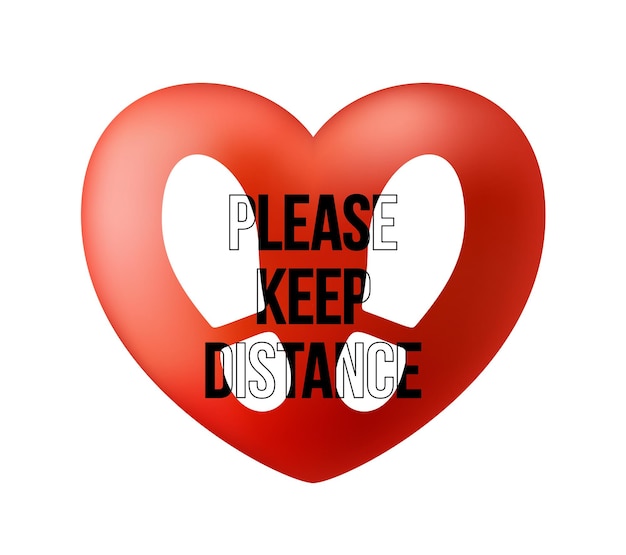 Please keep distance thank you round social distancing floor marking sticker icon