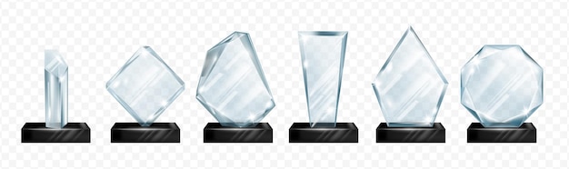 plexiglass trophy glass awards for winners