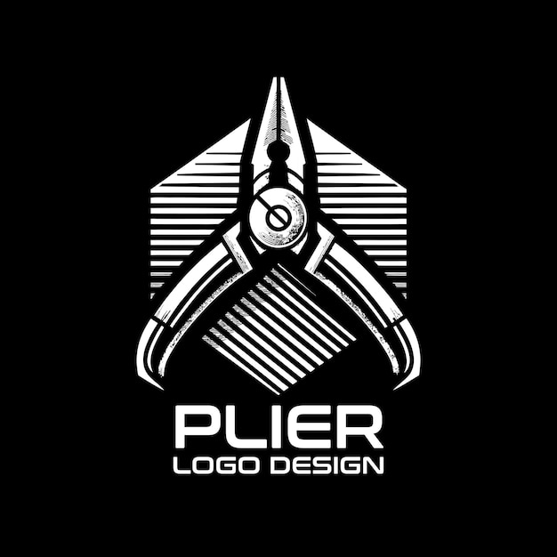 plier vector logo design