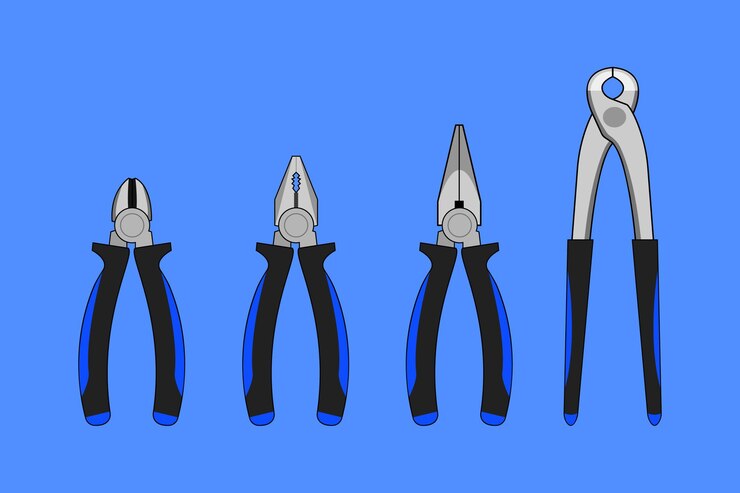 Vector pliers illustration