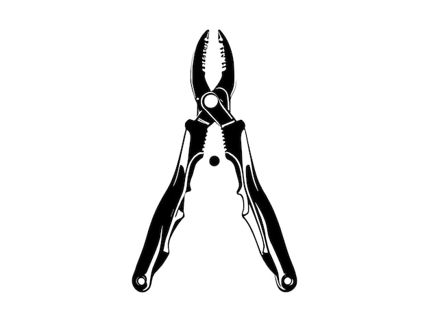 Pliers silhouette vector design electric element tools