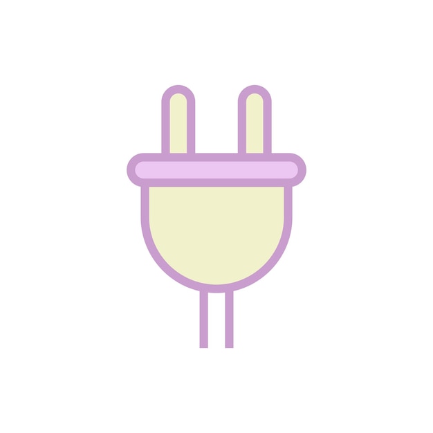 Plug Cable Icon Vector Template Illustration Design