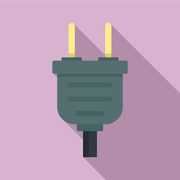 Plug icon Flat illustration of plug vector icon for web design