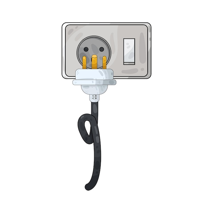 Vector plug illustration