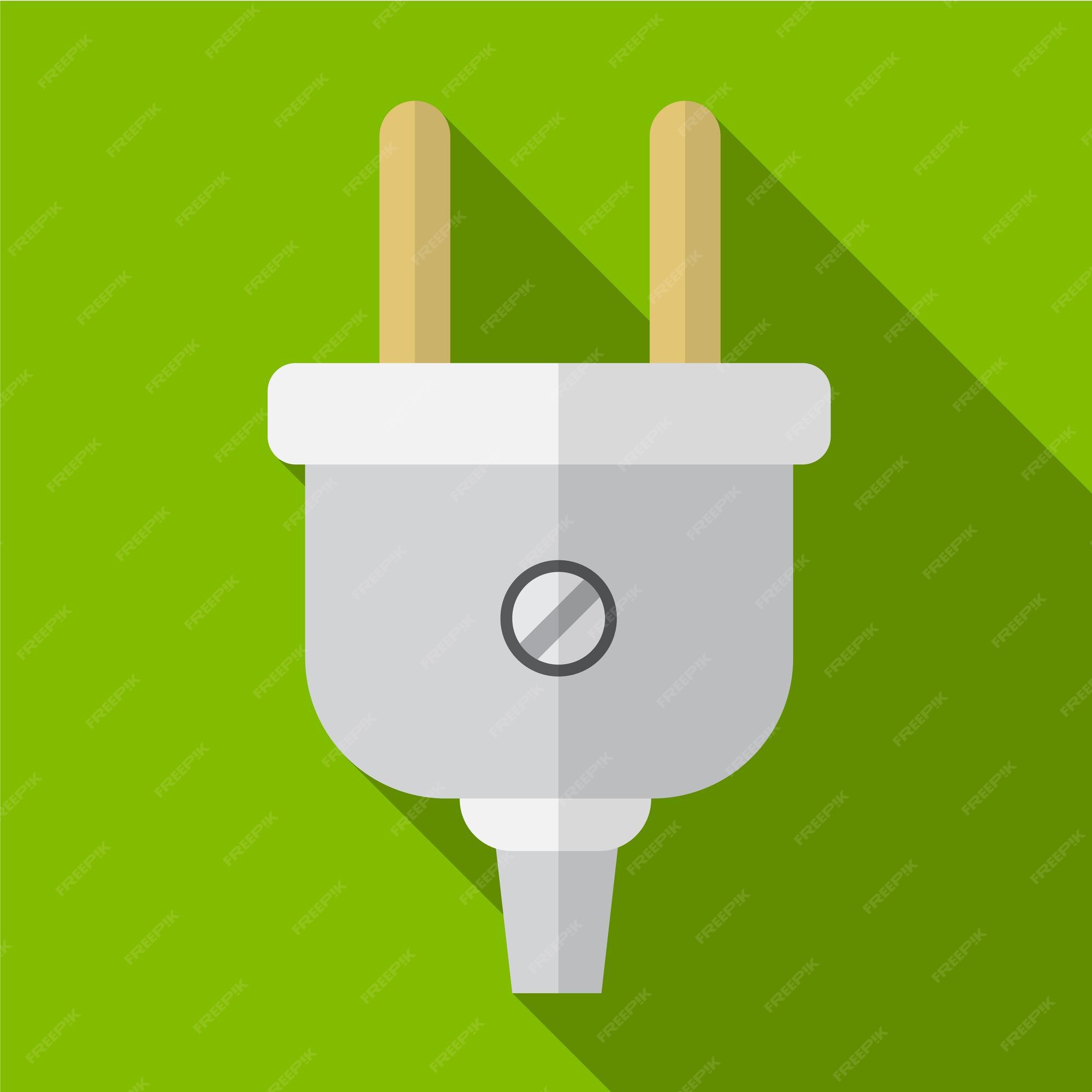 Premium Vector | Plug socket flat icon illustration isolated vector